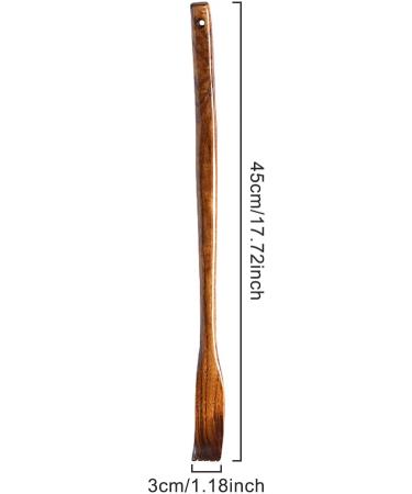 KisbeiBiBi Wooden Back Scratcher - Extended Curved Handle Anti-Itching Gentle for Skin 17.72 x 1.18 inches - Perfect for Men & Women - Buy Online on GoSupps.com