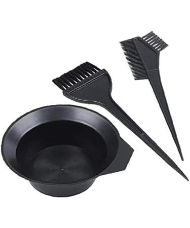 UKD Hair Coloring Kit Tool with Brush Bowl Set Double Sided Coloring Hair Salon Black for Fashion 3PCS Hairdressing Tool - Buy Online on GoSupps.com