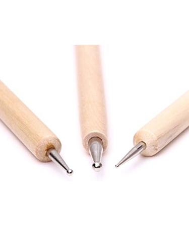Kanylavy Set of 3 wooden Nail art point Drill pen - Buy Online on GoSupps.com