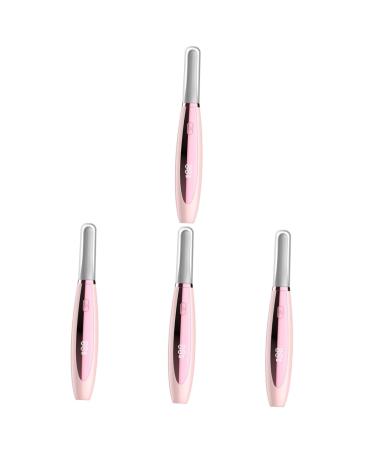 Balacoo 4pcs Eyelash Curler Curling Device Eyelashes Curler Heating Lash Curler Eyelash Curling Tool Heated Lash Heated Eye Lashes Curlers Abs Curling Iron Mini Pink 14X3X3CM