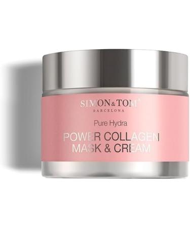 Simon&Tom Collagen Cream Ultra-Concentrated Marine Collagen Anti-Aging Face Cream with Antioxidants for Dull Skin Tones and Moisturizes Skin Vitamin E Made in Spain 50 ml - Buy Online on GoSupps.com