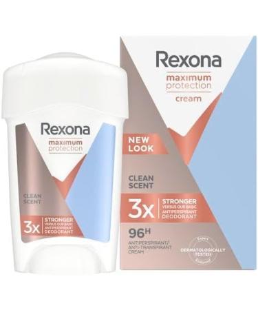  Rexona Rexona Clean Scent 96H Antiperspirant Deodorant Stick 45ml - Pack of 3 - Buy Online on GoSupps.com