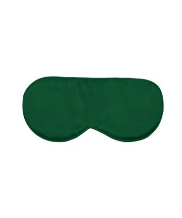 THXSILK Natural Silk Sleep Mask Blindfold Super Soft Smooth Adjustable 19 Momme Eye Mask for Men and Women Travel Sleeping Shift Work Naps - Emerald Green