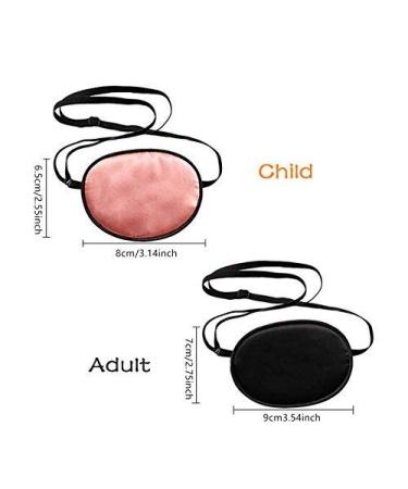 Buy Silk Elastic Eye Patches for Amblyopia & Strabismus | No Leakage Lazy Eye Patches | Adjustable & Comfortable | 2 Pack (Black & Pink) - International Shipping Available - Buy Online on GoSupps.com