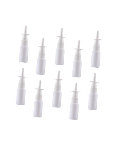 Beaupretty 20pcs Plastic Cleaner Water Bottle Sprayer for Hair Cosmetic Travel Containers Nasal Irrigator Small Bottle Nasal Irrigation Bottle Liquid Little Bottle Empty Pump Toiletries White Size 3 White