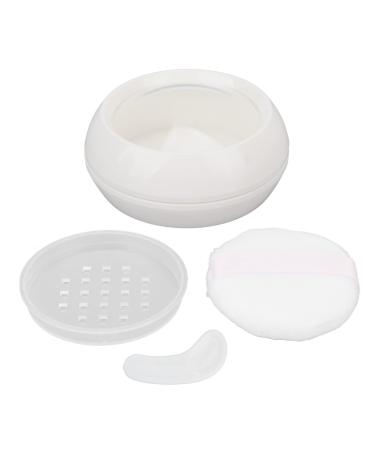 Powder Puff Loose Powder Containers Makeup Powder Container Refillable Loose Box Powder Puff Sifter Spoon Travel Daily Use ABS