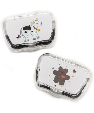 Miedeon Travel Contact Lens Container - Cute 4-Pack Cases for Contact Lenses - Ideal International Shipping - Buy Online on GoSupps.com