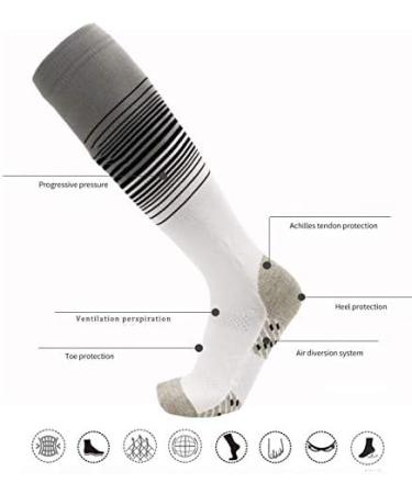 ZLYJ Compression Stockings for Men & Women - Thrombosis Support Socks for Sports Ankle Protection & Enhanced Blood Circulation - Blue - Buy Online on GoSupps.com