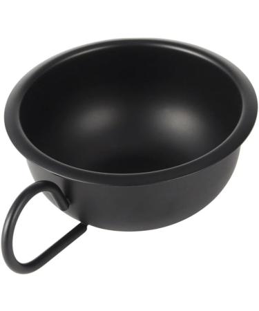 2PCS Black Makeup Mixing Bowl Set - Spa & Shaving Bowl with Handle for Facial Masks & Razor Foam - 9.2cm - Buy Online on GoSupps.com