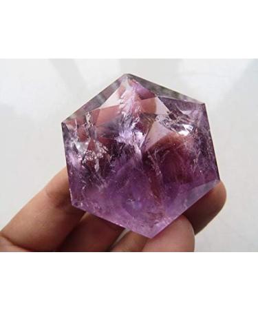 Natural Amethyst Quartz Crystal Merkaba Star Carving Art W Rainbows 48g ningxiao - Buy Online on GoSupps.com