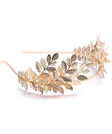 Sither Bridal Gold Leaf Crown Headband for Wedding & Festival Hair Accessories - Buy Online on GoSupps.com