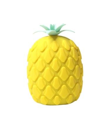 Lurrose Silicone Scrubbers Silicone Body Scrubber Face Scrubber Pineapple Shape Portable Back Scrub Brush for Shower Massaging Dead Skin Remover(Yellow) Loofah Dish Sponge