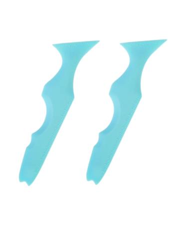 VILLFUL 2pcs Silicone Beauty Ruler Eyelash Mascara Eyelash Tool Eyeliner Silicone Stencil Make up Applicator