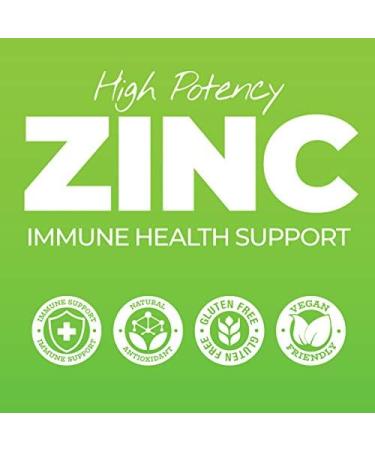 High Potency Zinc Immune Support Supplement - 60 Capsules | 50mg per Serving - Buy Online on GoSupps.com