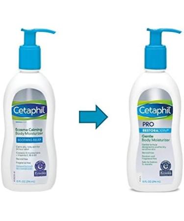 Cetaphil Restoraderm Eczema Calming Body Lotion - 10 oz | Soothing Moisturizer for Dry Sensitive Skin | Fast International Shipping - Buy Online on GoSupps.com