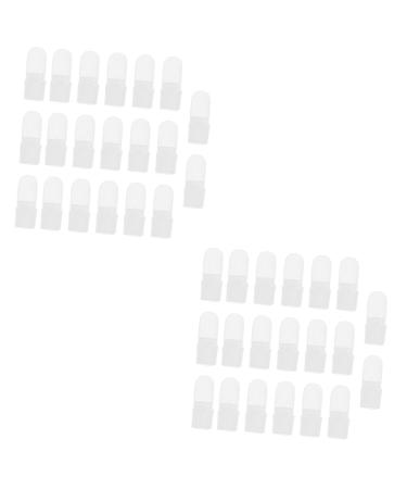Housoutil Nail Monomer Dish 40 Pcs Nail Case Manicure Plastic Remover Latex Nail Guard 4x2cmx2pcs As Shownx2pcs