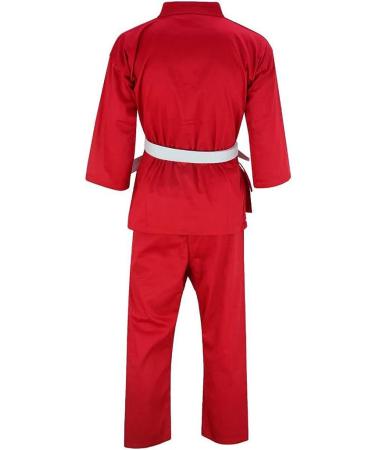 Jaguar Pro Gear Essential Lightweight Red Karate Uniform Gi - Kids Adults Unisex + Free White Belt - Buy Online on GoSupps.com
