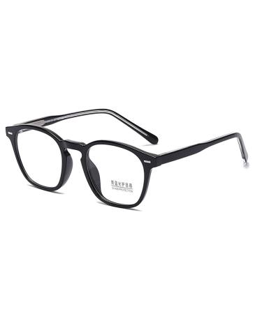 VENOAL Anti UV Computer Readers TR Frame Big Frame Anti Blue Light Reading Glasses Sturdy Square Eyewear Flat Light Mirror (Color : Black Size : +300) +300 Black