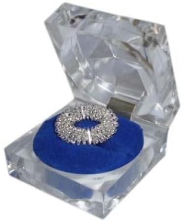 Premium Chi-Enterprise Anti-Stress Massage Ring | Silver Acupressure Ring for Anxiety Relief | International Shipping Available - Buy Online on GoSupps.com