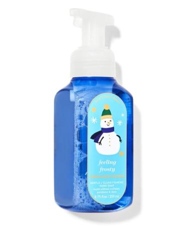 Bath Body Feeling Frosty Frosted Coconut Snowball Gentle Foaming Hand Soap - 8.75 Fl Oz - Scented with Natural Essential Oils