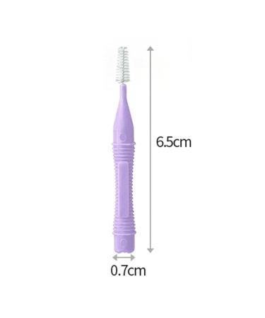 40 Interdental Brushes for Braces Cleaning - Tooth Cleaning Tools for Adults (1.2-1.5 mm) - Purple - Remove Bad Breath - Buy Online on GoSupps.com