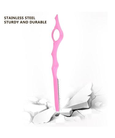 Stainless Steel Hair Styling Razor for Men | Pink Thinning Knife & Shaving Tool | International Shipping - Buy Online on GoSupps.com