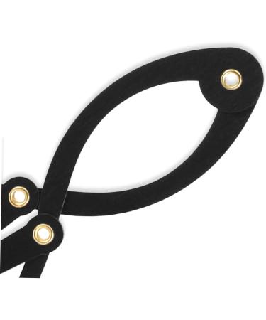 Healifty 2pcs Makeup Stencil Compass Guide Template Tools Eyebrow Tattooing Ruler Positioning Ruler Shaping 1 count (Pack of 1) Blackx2pcs - Buy Online on GoSupps.com