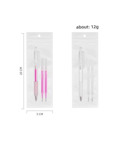 Buy Pink Microblading Marker Pen for Permanent Makeup | Eyebrow Mapping Stencil with 2 Refills - International Shipping Available - Buy Online on GoSupps.com
