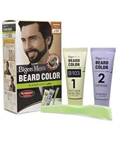  Bigen Bigen Beard Hair Dye for Men - Ammonia-Free Formula with Aloe Vera Extract and Olive Oil - Dark Brown 103 - Buy Online on GoSupps.com