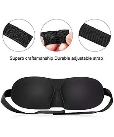 3 Pack Sleep Mask Set for Men and Women | Silk Cover | Blackout Eye Masks | Contoured for Side Sleepers | Cooling 3D Design | His and Hers Cotton Shades | Night Time Blindfolds - Buy Online on GoSupps.com