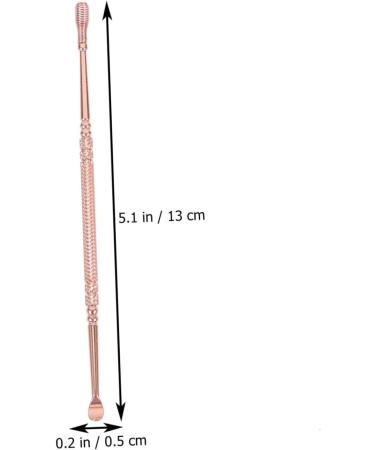 Healifty Spiral Ear Spoon Cleaner Tool - Dual Use Ear Wax Remover, Rose Gold 13X0.5CM - Buy Online on GoSupps.com