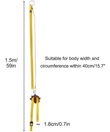 Dongker Turtle Harness & Leash | Adjustable Leather Pet Turtle Belt - Ideal for Walking Turtles | Yellow - Buy Online on GoSupps.com