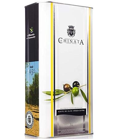 La Chinata La Chinata Extra Virgin Spanish Olive Oil 5 Litre Tin with Collapsible Funnel for Easy Pouring - Gluten Free - 100% Plant-Based (Vegan) - Lactose Free