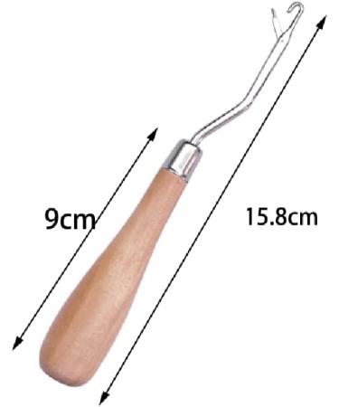 2 Pcs Bent Latch Hook Tool for Dreadlocks & Carpet Making - Crochet Knitting Needle for Hair Extension - Buy Online on GoSupps.com