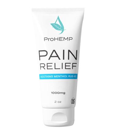 OTC Arthritis Pain Relief Cream - All-Natural 1000mg Hemp Cream for Pain Relief and Inflammation 2 FL OZ Knee Pain Relief Back Pain Relief Sciatica - 4% Menthol Essential Oils & Hyaluronic Acid