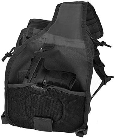 REEBOW GEAR Tactical Sling Backpack - Black Rover Shoulder Pack - Buy Online on GoSupps.com
