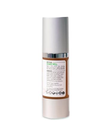 Glimmer Goddess Organic Face Serum with Hyaluronic Acid & Vitamin C - 1 oz | Reduce Fine Lines & Wrinkles - Buy Online on GoSupps.com