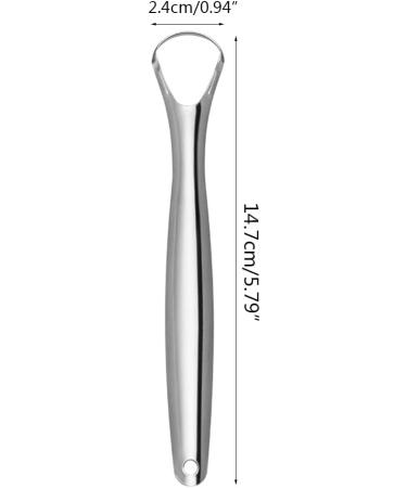 Stainless Steel Tongue Scraper | Reusable Oral Hygiene Cleaner Brush | Best Metal Care Tool for Fresh Breath - Buy Online on GoSupps.com