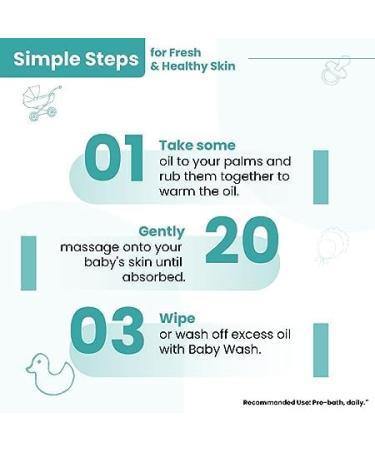 Buy Ayurvedic Baby Massage Oil - 100% Natural Non-Sticky Strengthens Bones & Muscles - 150ml for All Skin Types - Buy Online on GoSupps.com