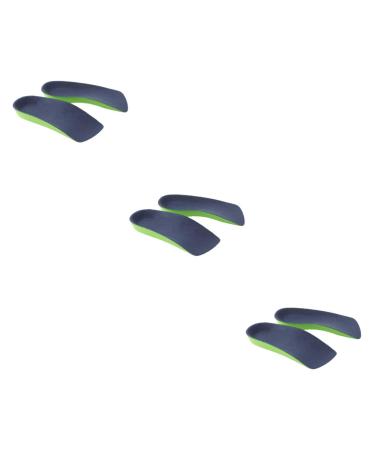 Healvian 3 Pairs 3/4 Arch Supports for Plantar Shoes Pads Insoles for Plantar Insoles 3/4 Insoles Orthotic Insert Kickstand High Arch Insoles Heel Shaping Man