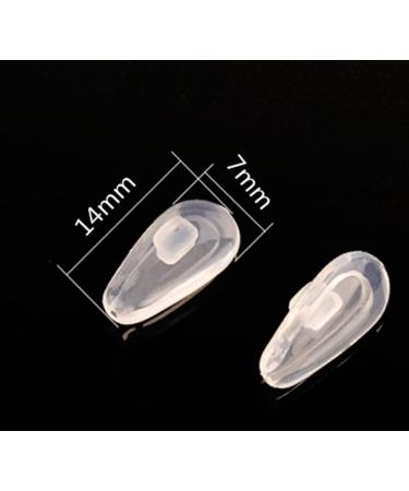 NLQHOPTS 5 Pairs Push in Glasses Nose Pads Eyglasses Soft Silicone 14mm Nose Piece Nose Bridgre Pads Anti Slip Nose Guard for Eyeglass Sunglasses - Buy Online on GoSupps.com