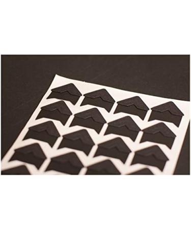 Pulaisen 360 Count Self-Adhesive Acid Free Photo Corners Scrapbooks Memory Books (Black)