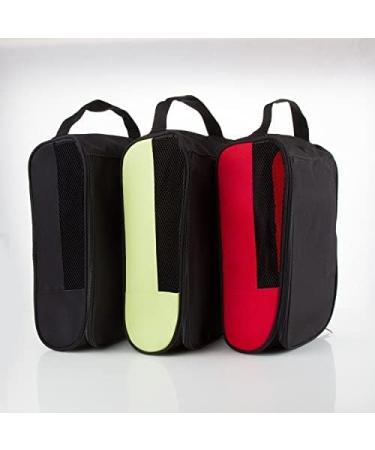 Cenpek Golf Shoe Bag | Zippered Ventilated Sports Shoe Bag for Men & Women | Black Travel Bag - Buy Online on GoSupps.com