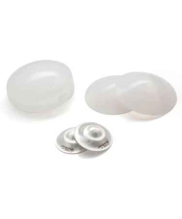 The Original Silver Nursing Cups - Nipple Shields for Nursing Newborn - Newborn Essentials Must Haves - Soothe and Protect Your Nursing Nipples - 925 Silver (Silver Nursing Cups w/Silicone Pads) Silver Nursing Cups w/ Silicone Pads