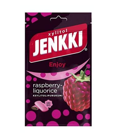 Cloetta Jenkki Xylitol Raspberry Chewing Gum, 10 Packs of 100 g
