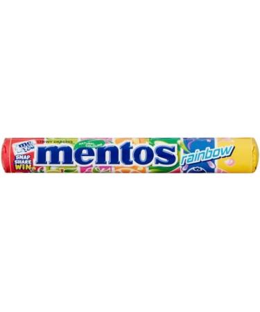 Mentos Rainbow Fruit Candy Sweets Rolls 38g (Pack of 5) Multipack Chewy Dragees Party Sweets - Buy Online on GoSupps.com