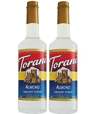 Torani Almond Flavour Syrup 750ml bottle 2 Pack White