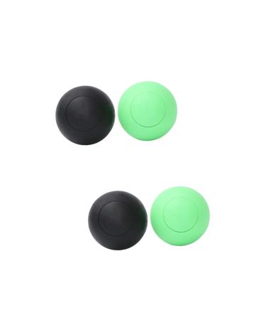 Tovinanna 4 pieces elastic back role pilates massage soft fascia ball scrolling sports matters yoga fascia ball yoga ball rolls muscle roll multi-colored