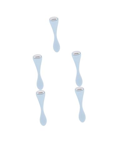 5st ice rolling Massage eye cream massage devices eye cream spoonful eye massage tab eye roller for eye circles eye cream massage roller Face-blueprass ABS Sky-Bluex 5 pieces 10.5x2.8x1.5cmx5pcs