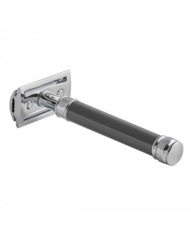 Edwin Jagger Double Edged Safety Razor - Long Handle 93mm (3.7") - Gray | Premium International Shipping - Buy Online on GoSupps.com